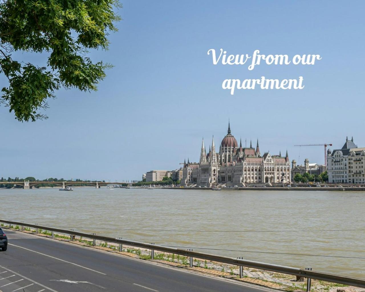 Danube Waterfront View At Chain Bridge Budapest Exterior foto